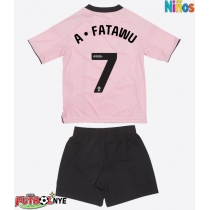 Camiseta Leicester City Issahaku Fatawu #7 Tercera Equipación para niños 2025-26 manga corta (+ pantalones cortos)